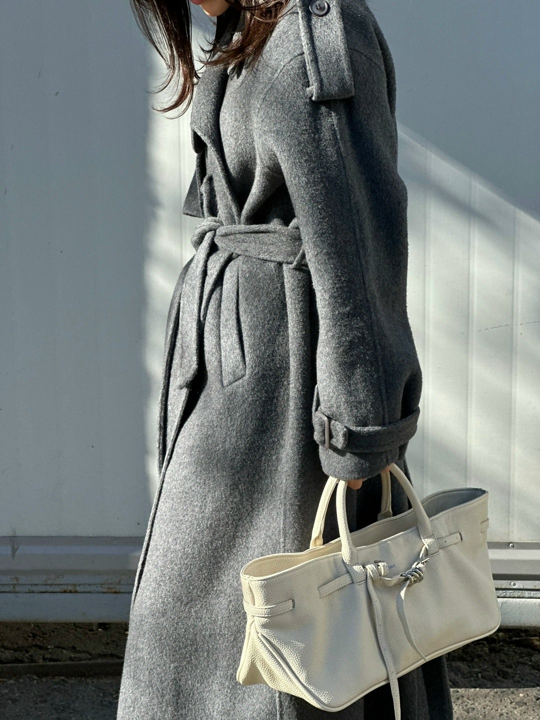 стильное пальто,серое пальто,пальто демисезонное длинное оверсайз okxana utova brand,шерстяное пальто,пальто серого цвета