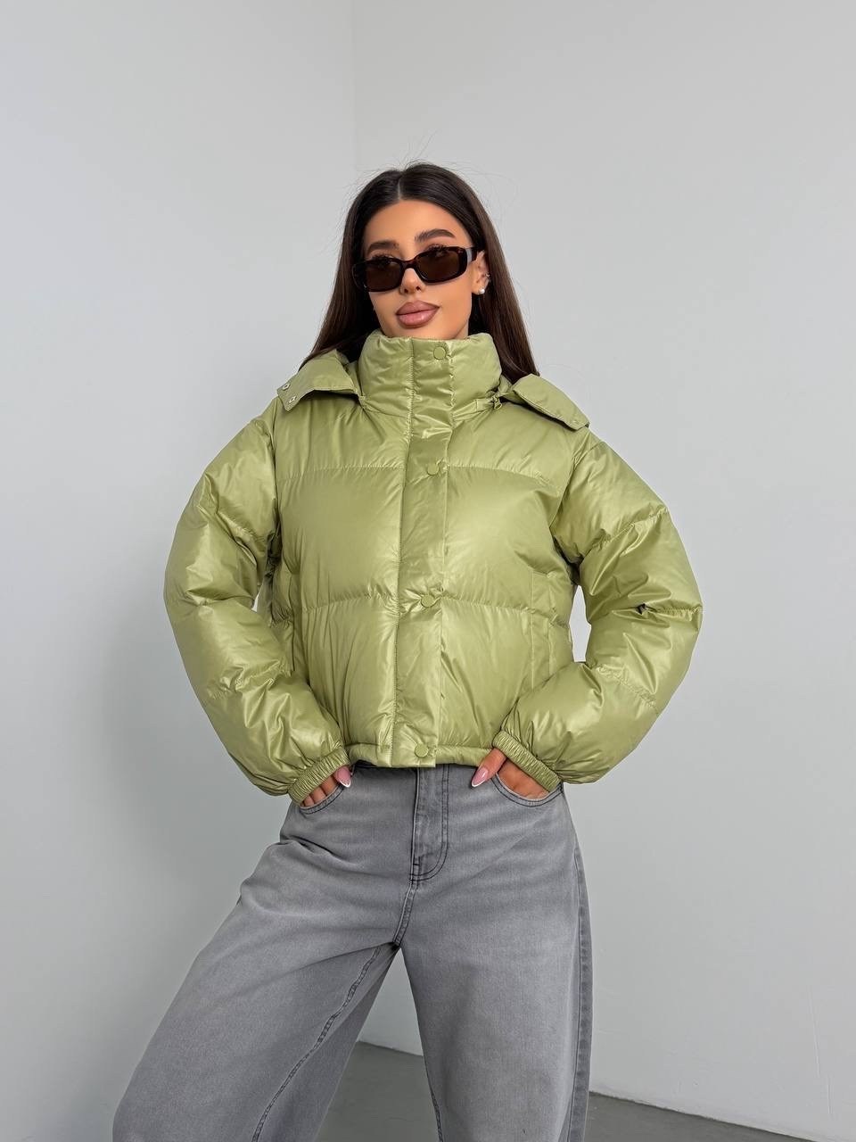 куртка демисезонная женская,куртка женская,куртка дутая укороченная оверсайз xr-girl,модная куртка,куртка оверсайз