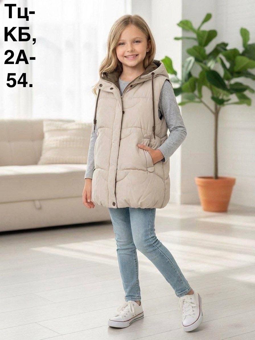 жилет детский,жилет для девочек,жилет демисезонный,жилет утепленная,жилетка утепленная демисезонная с капюшоном