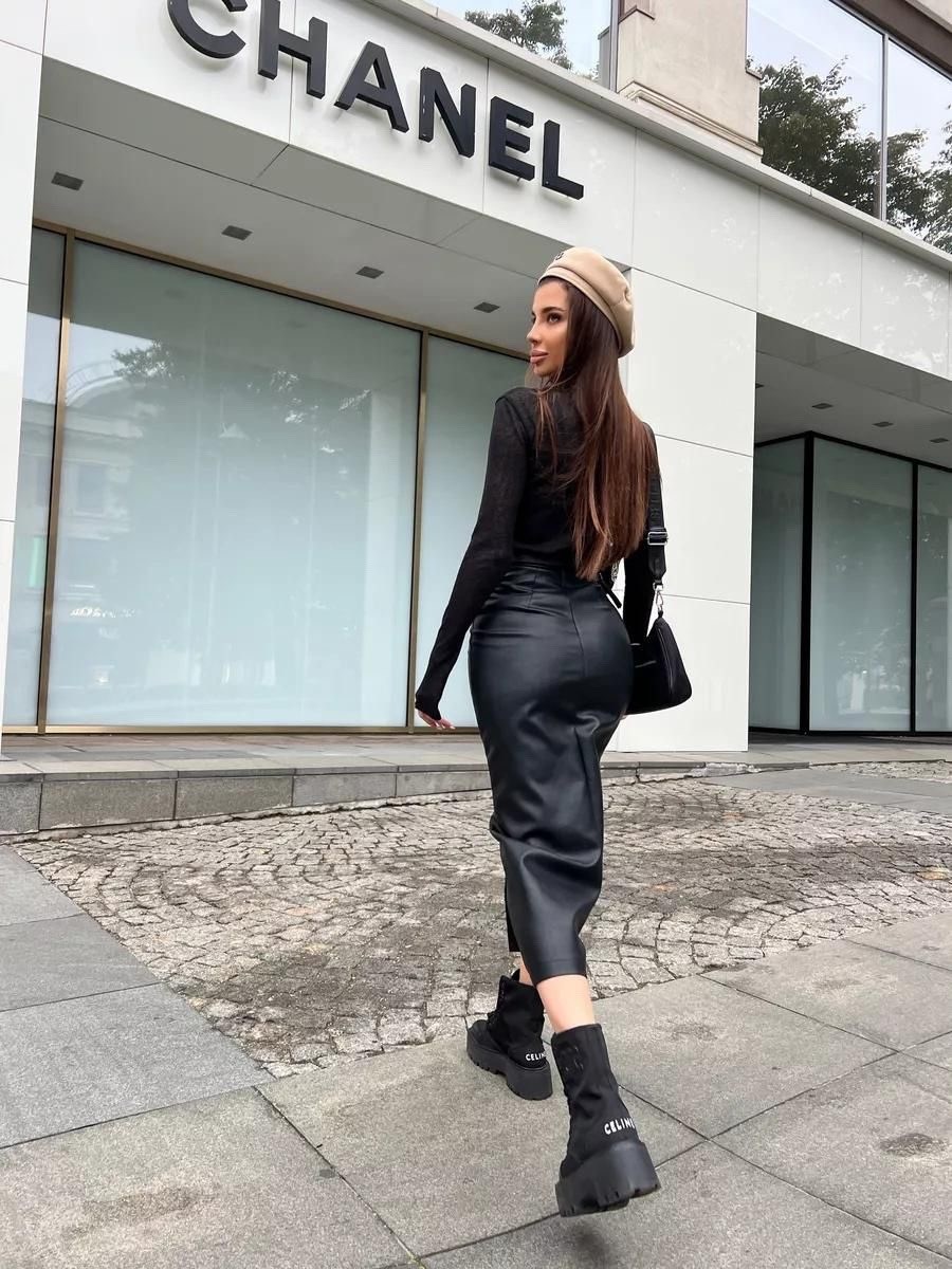 кожаная юбка длинная,кожаная юбка,кожаная юбка макси,юбка кожаная женская,юбка кожаная миди с разрезом