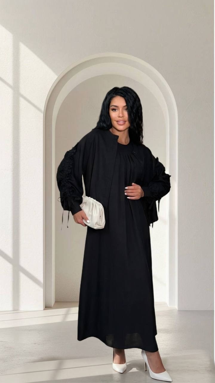 стильное платье,платье накидка,костюм,платье туника,длинное женское платье