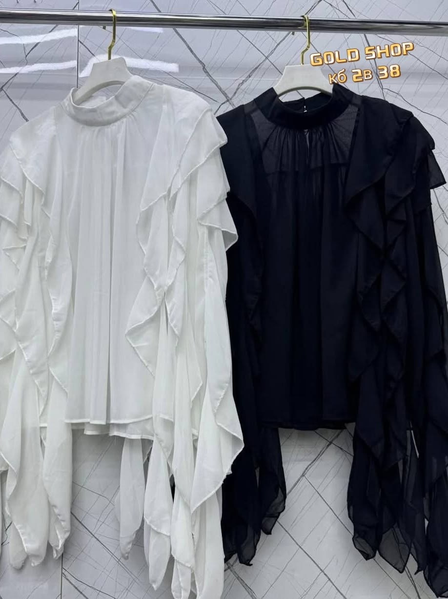 блузка с оборками,блуза из шифона женская,блузка праздничная из шифона с воланами,блузка с воланом,прозрачная блузка