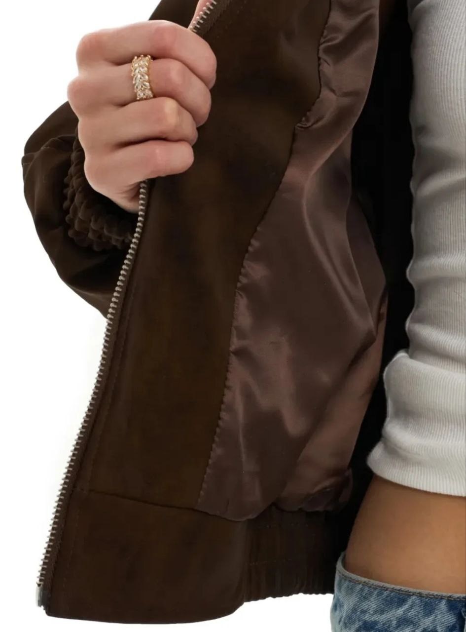 укороченный бомбер из экозамши love republic,куртка замшевая,куртка бомбер,бомбер женская куртка,бомбер из натуральной замши