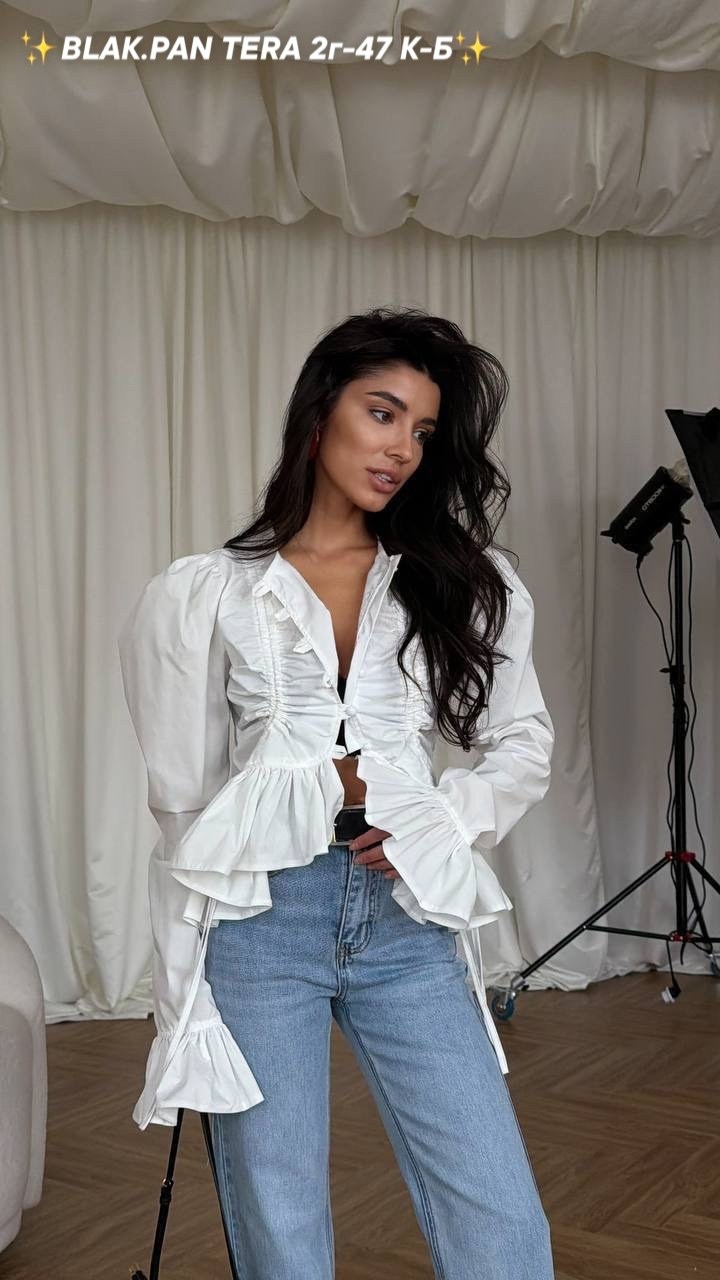 блузка с оборками,модные блузы,блузка рубашка,блузка с объемными рукавами,блуза