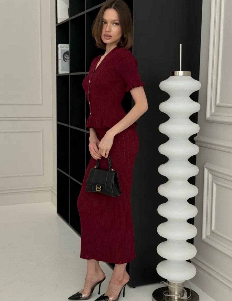 трикотажные костюмы,костюм трикотажный с юбкой,костюм трикотажный с юбкой макси emberens,стильный трикотажный костюм,женский костюм