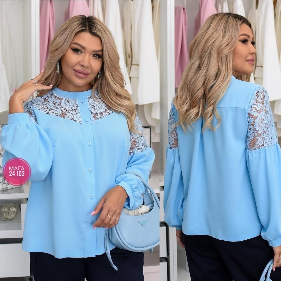 блузка женская голубая,блузка женская с рукавами,женская блузка,голубая блузка,блузка с рукавами