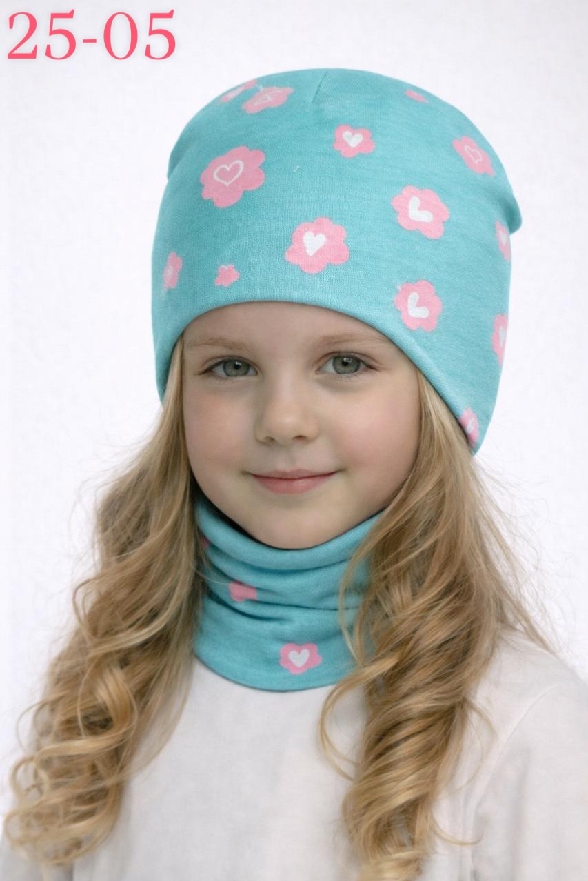 комплект шапки,шапка для девочек,трикотажная шапка,комплект шапка снуд,шапка детская для девочек