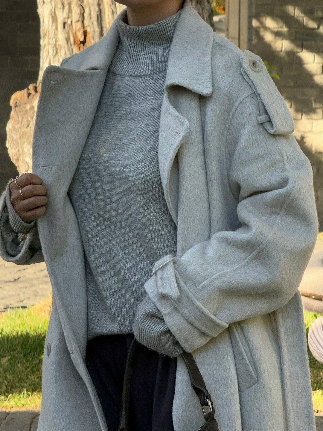 модное пальто,пальто оверсайз,теплое пальто,длинное пальто,серое пальто