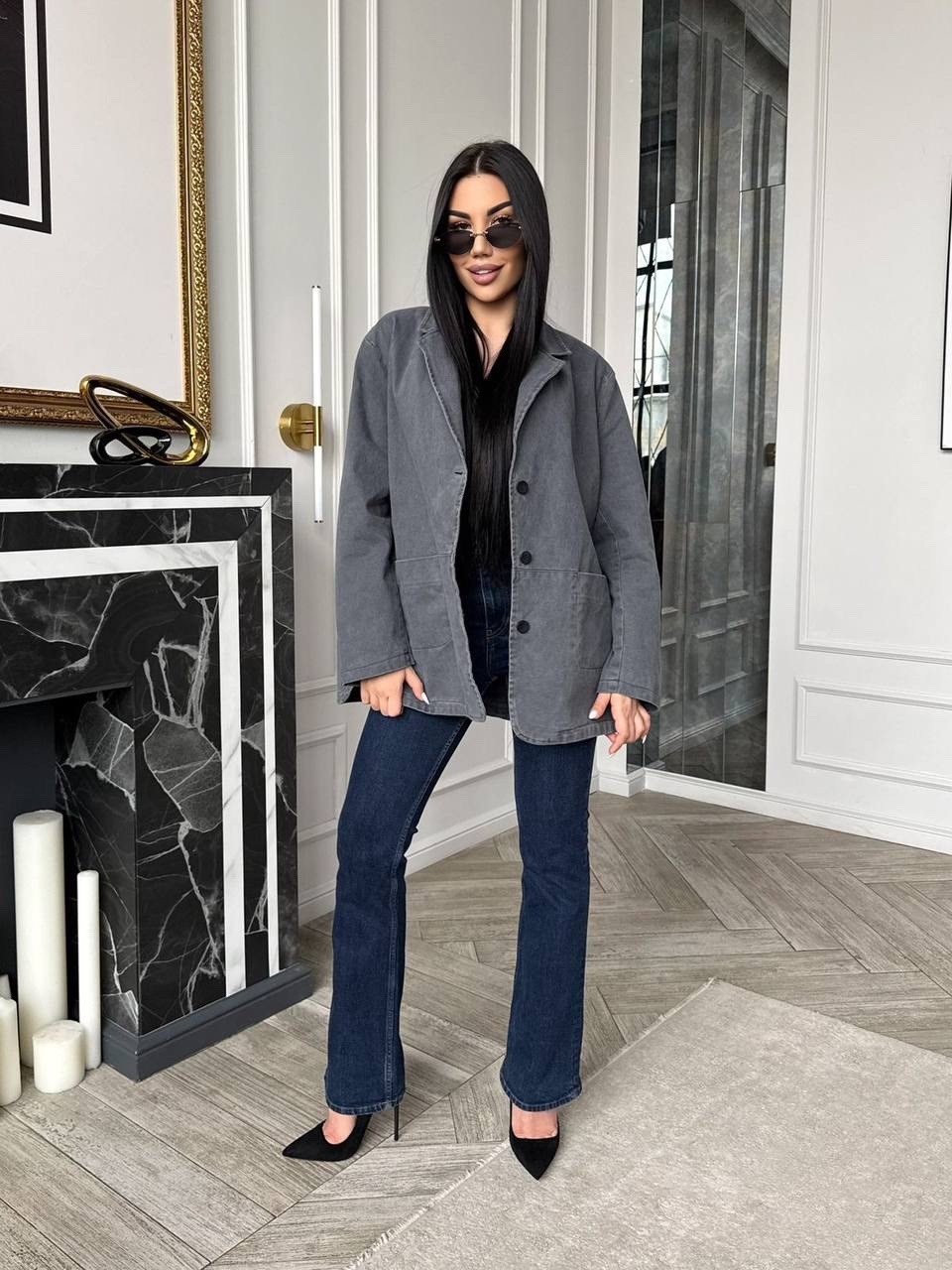 пиджак оверсайз серый blanc casse,стильное пальто,пиджак джинсовый,пиджак женский оверсайз,серое пальто пиджак