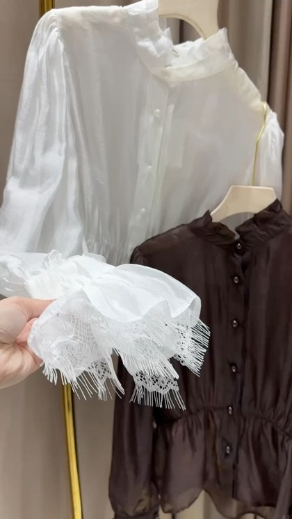 блузка в викторианском стиле,блузка с рюшами,блузка с оборками,модная винтажная блузка с рюшами,элегантная модная кружевная шифоновая рубашка с рюшами