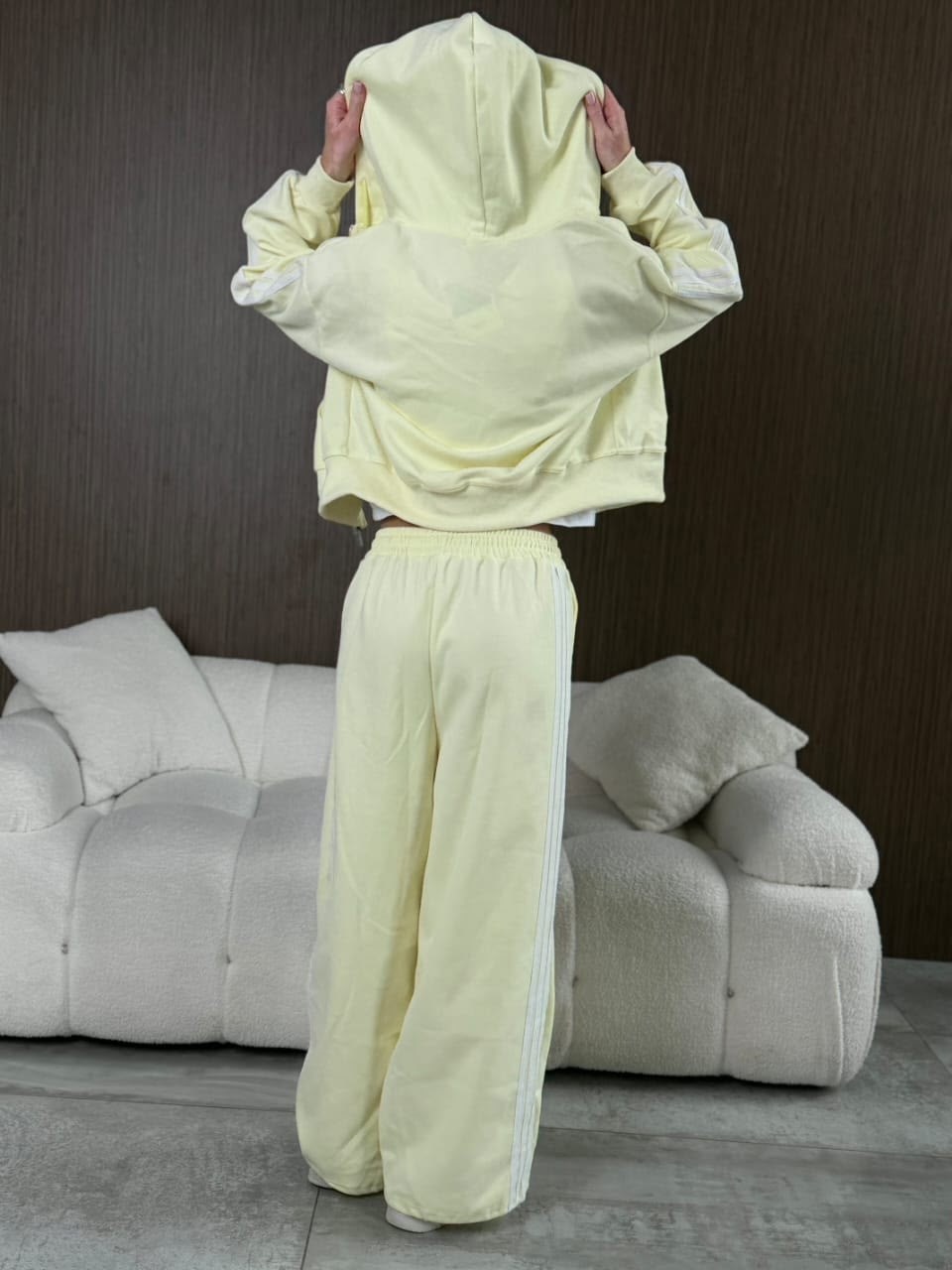 костюм спортивный женский,костюм со штанами,стильные костюмы,костюм спортивный со штанами палаццо и зип худи micca 362768683,костюм женский