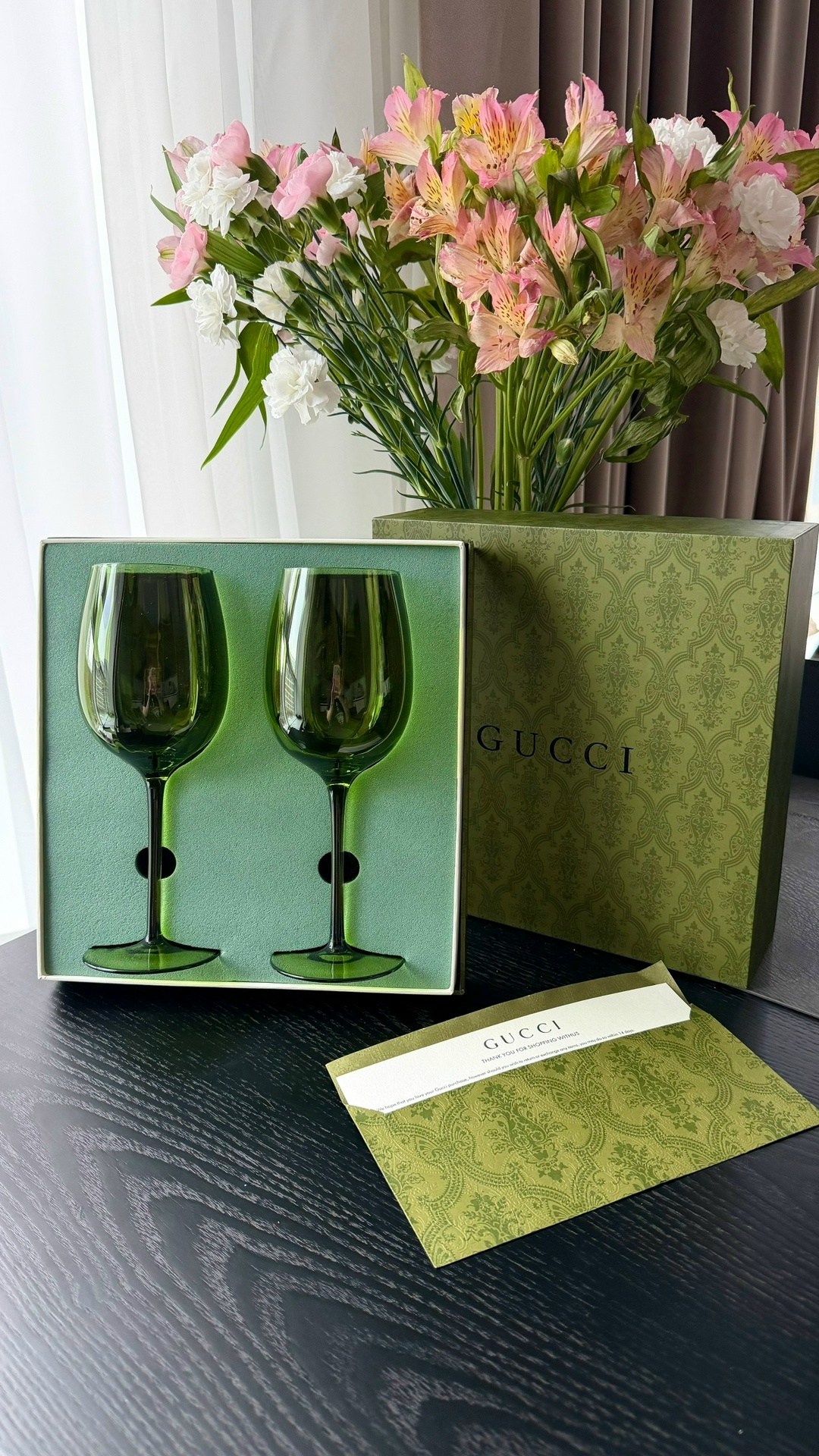 бокалы гуччи,бокалы гуччи зеленые,фужеры gucci,набор бокал,набор бокалов для вина
