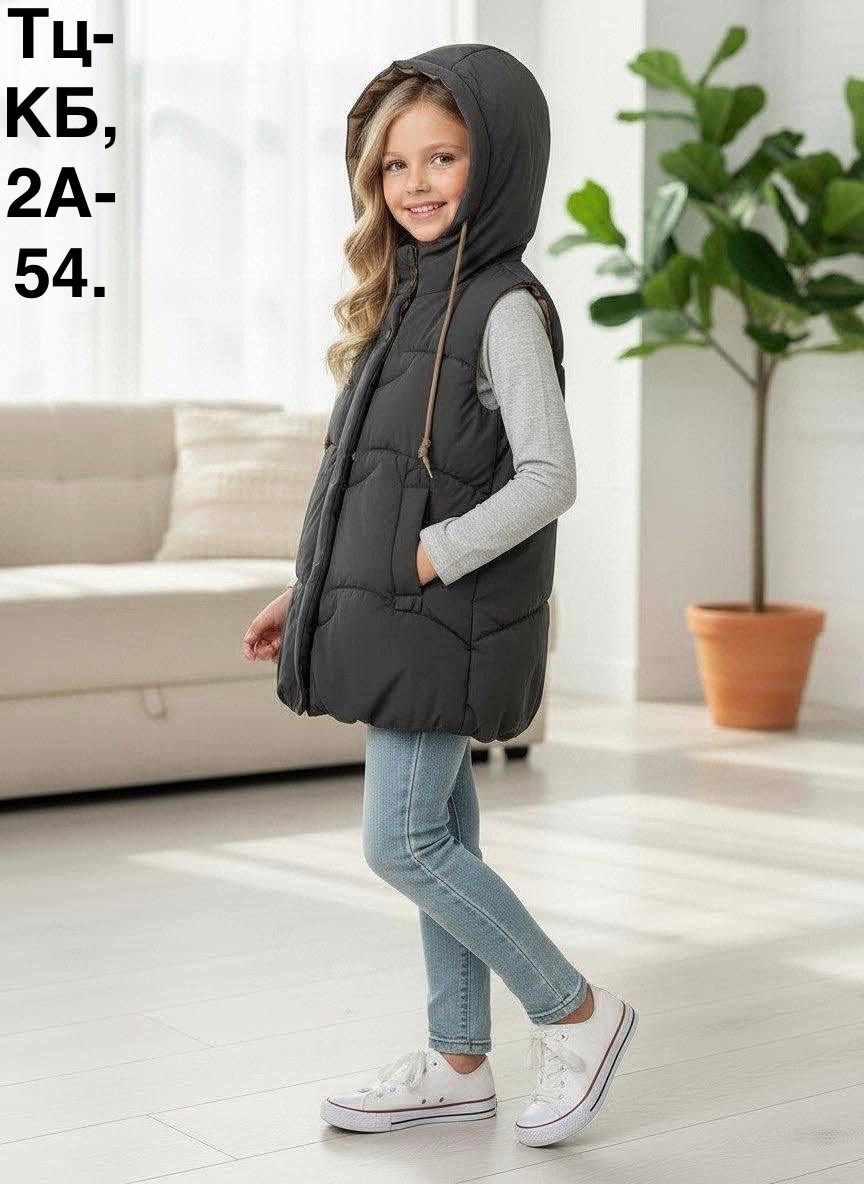 жилет детский,жилет для девочек,жилет демисезонный,жилет утепленная,жилетка утепленная демисезонная с капюшоном