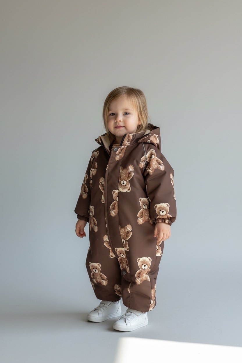 демисезонный комбинезон,комбинезон misha lassie размер 104 шоколадно-коричневый,комбинезон утепленный misha lassie размер 86 коричневый,детский комбинезон,комбинезон misha lassie размер 98 темно-корич