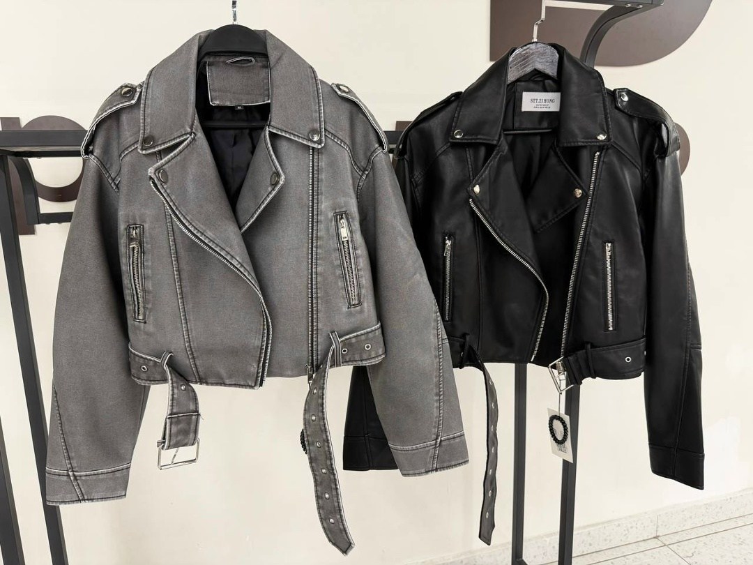 куртка косуха,косуха винтажная куртка кожаная oversize серая monyken,женская косуха,кожаная куртка косуха,куртка кожаная женская