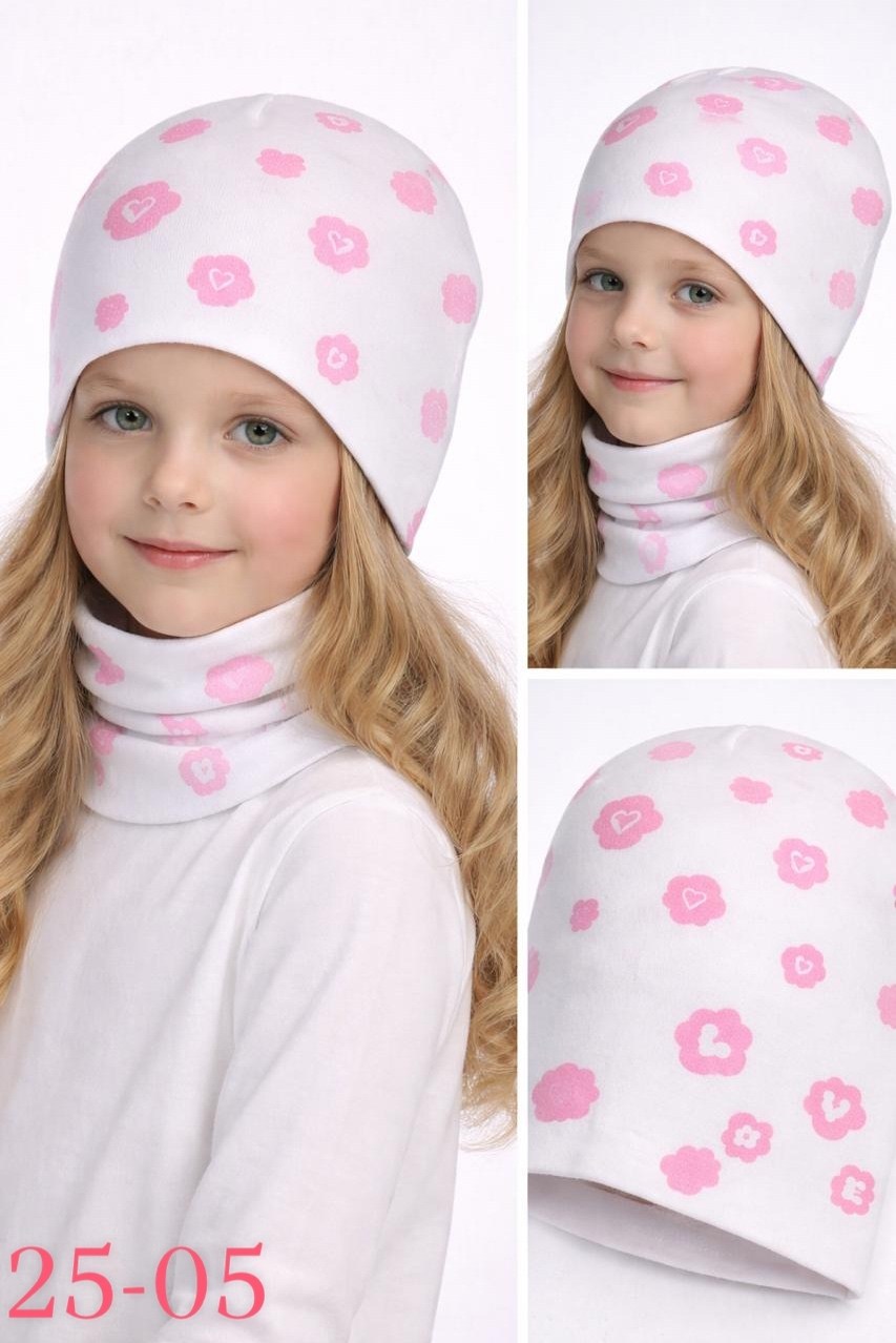 комплект шапки,шапка для девочек,трикотажная шапка,комплект шапка снуд,шапка детская для девочек