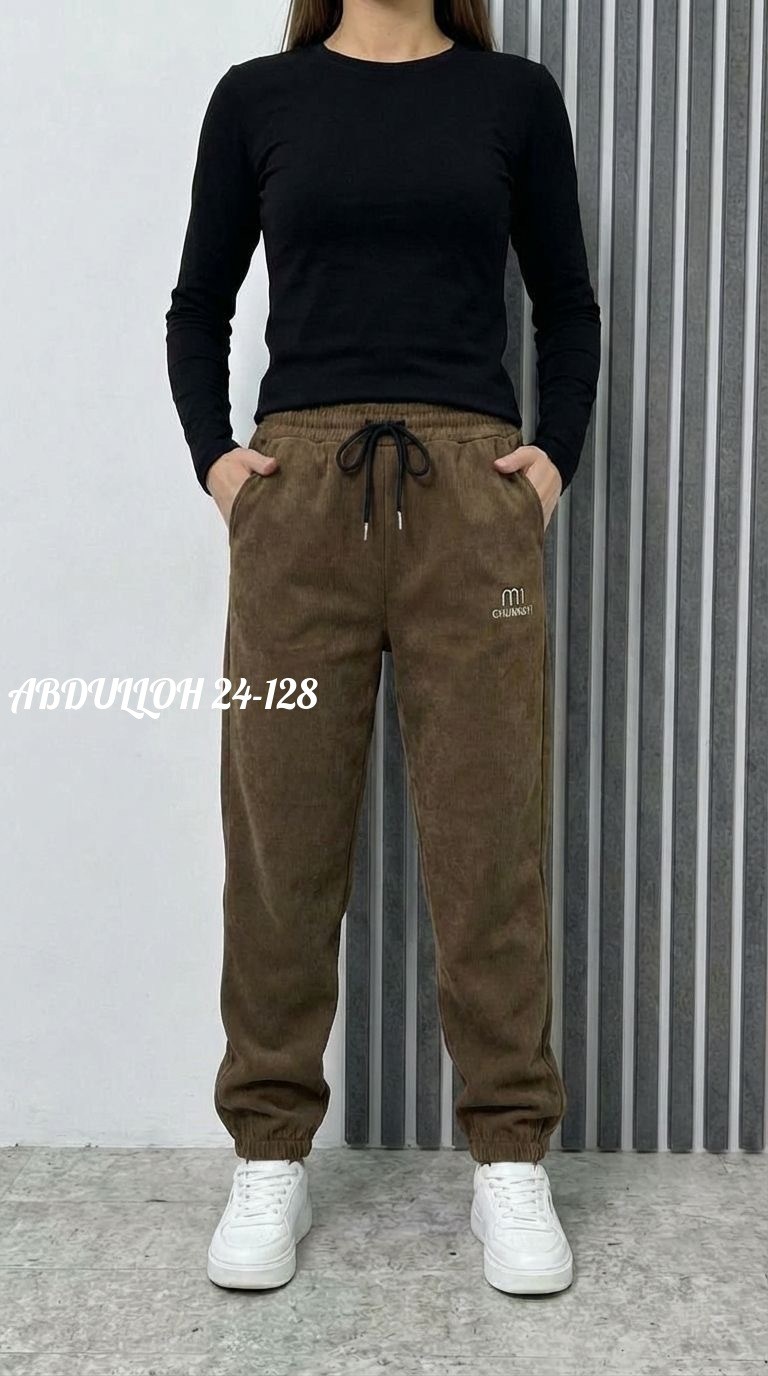 брюки джоггеры,штаны женские,женские брюки,брюки джоггеры вельветовые утепленные h&a collection,брюки штаны