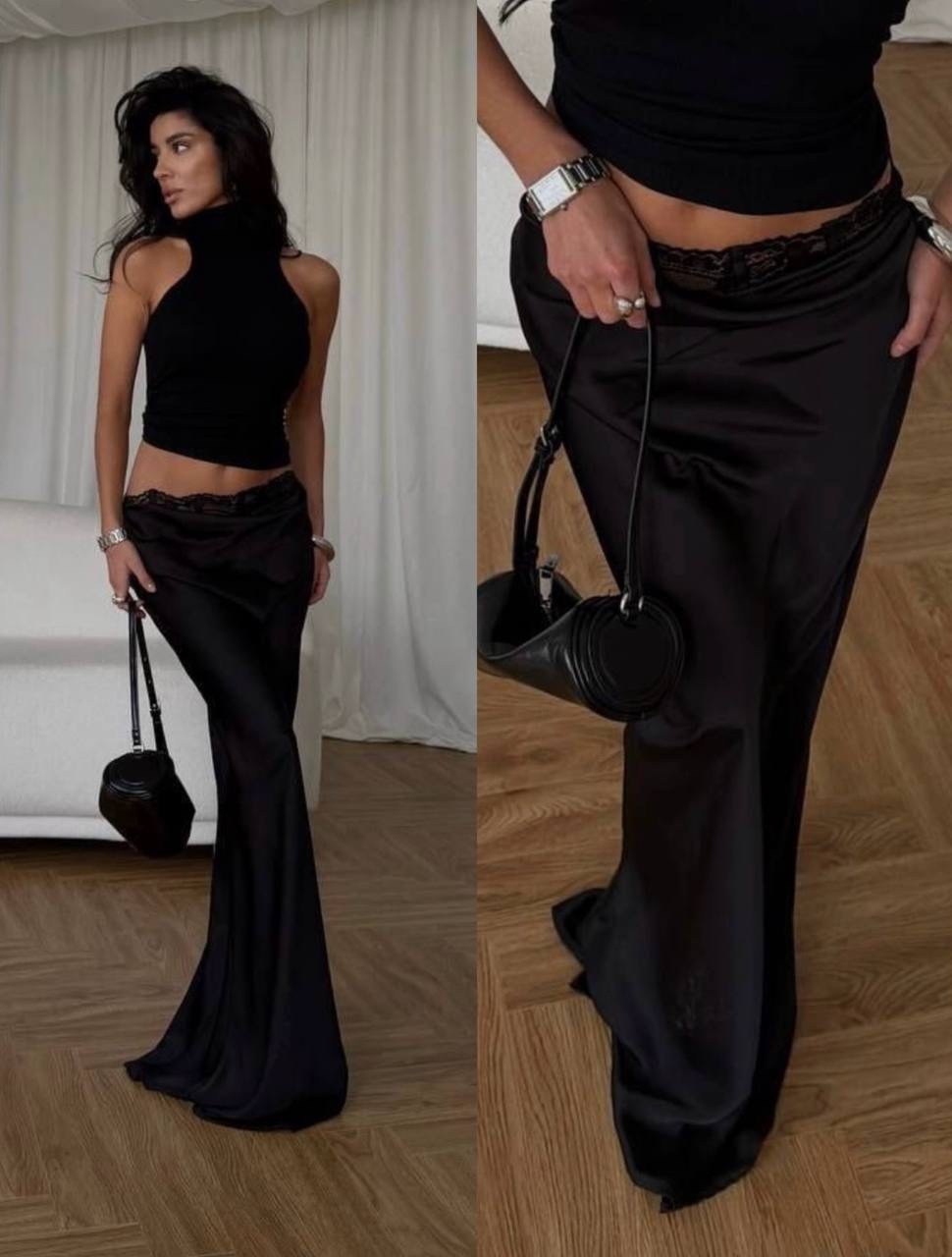 стильные наряды,атласная юбка в пол,стиль одежды,атласная юбка,женская юбка