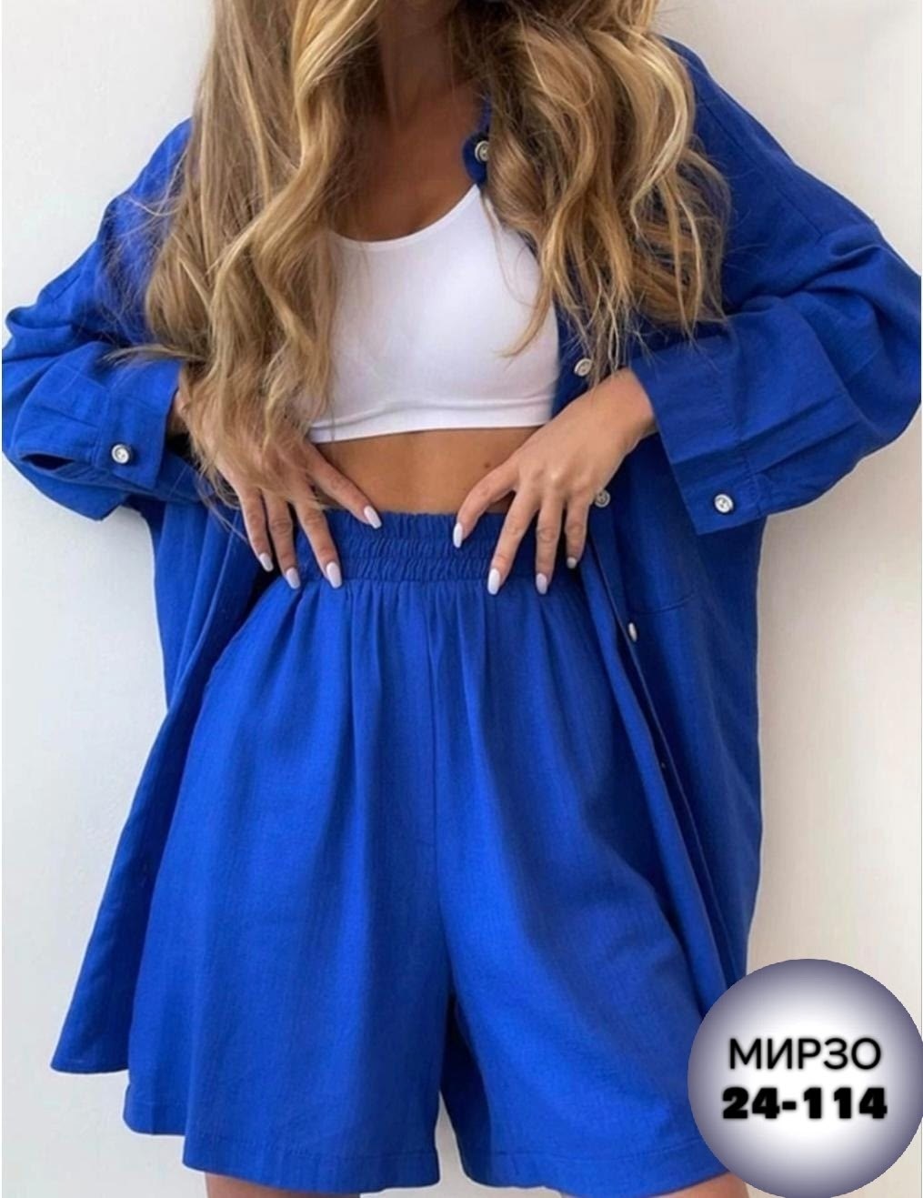 костюм женский летний с шортами и рубашкой из льна,льняной костюм с шортами,модный костюм шорты и рубашка оверсайз,костюм женский с шортами,летний костюм шорты