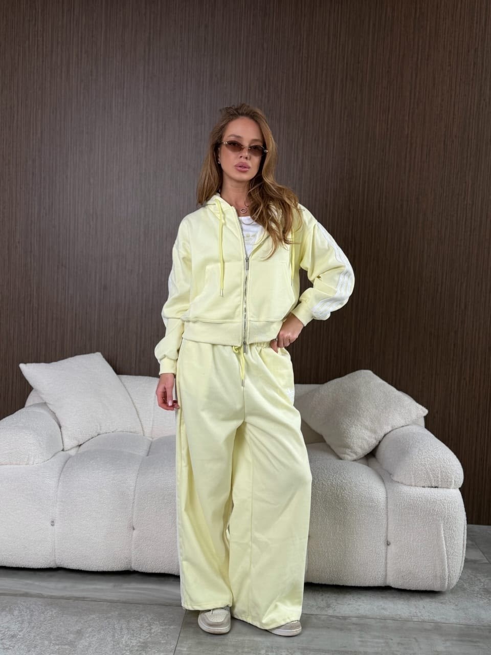 костюм спортивный женский,костюм со штанами,стильные костюмы,костюм спортивный со штанами палаццо и зип худи micca 362768683,костюм женский