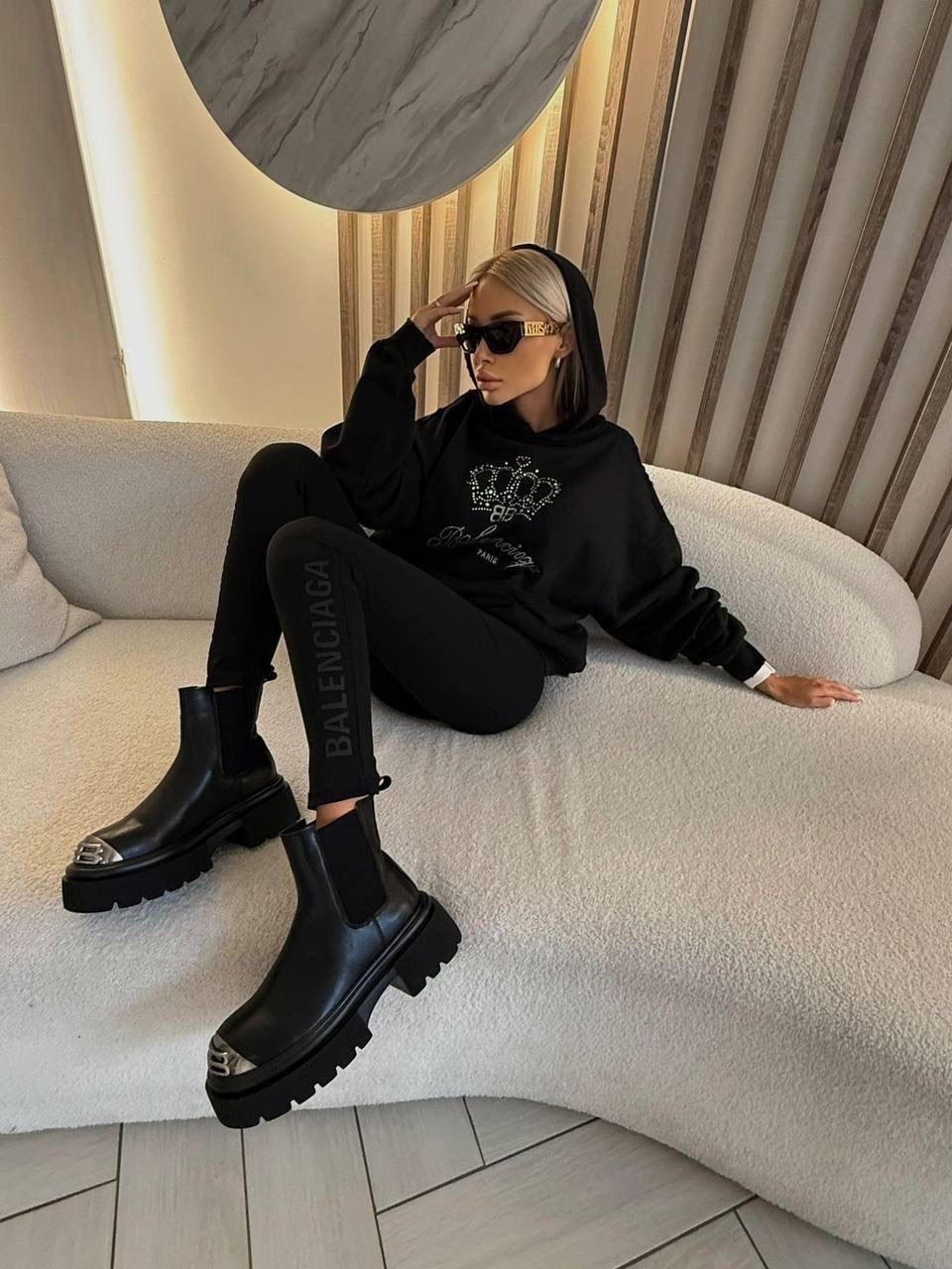 женские ботинки,стильные ботинки,обувь,ботинки челси баленсиага,обувь модная
