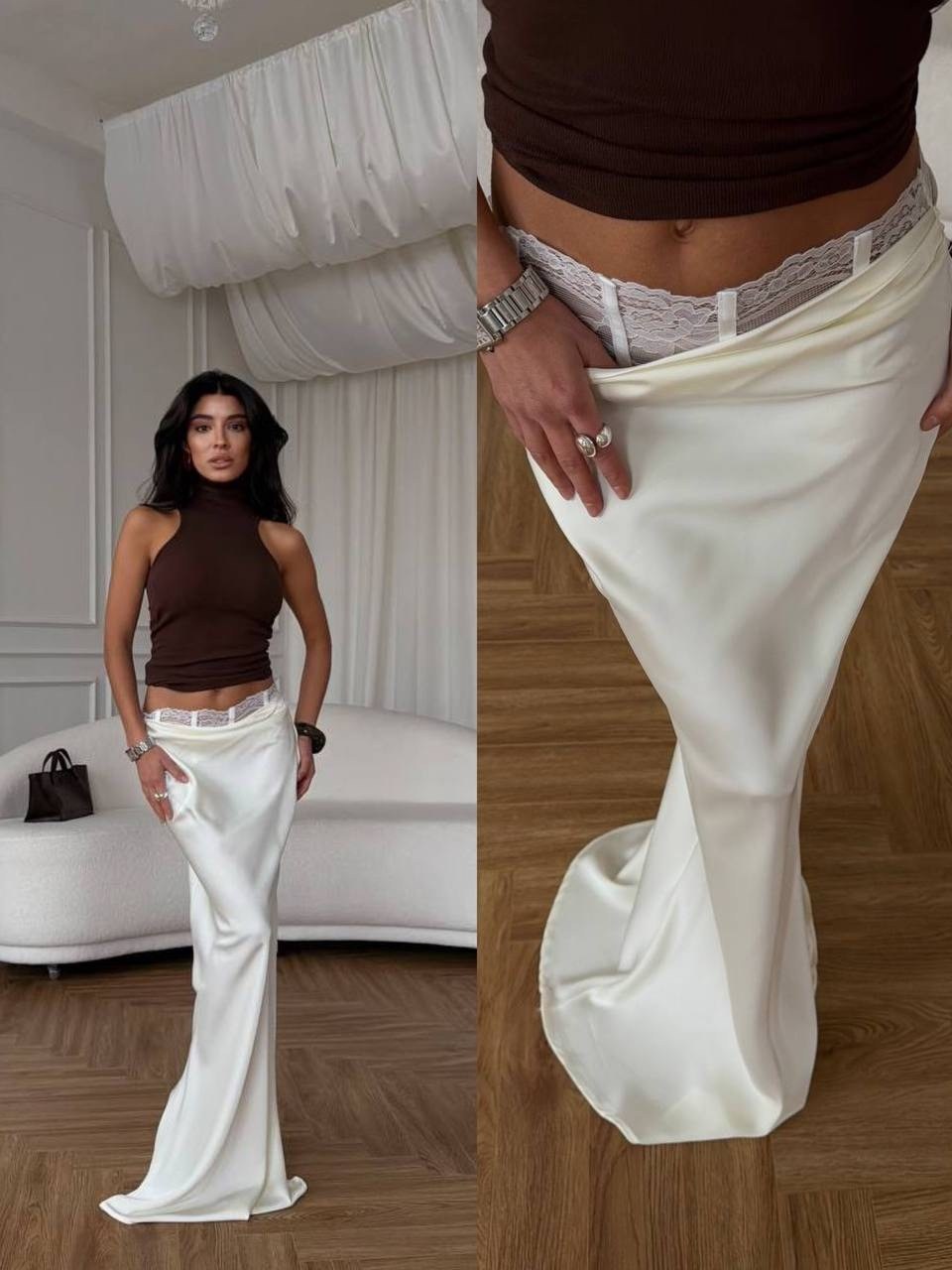 стильные наряды,атласная юбка в пол,стиль одежды,атласная юбка,женская юбка