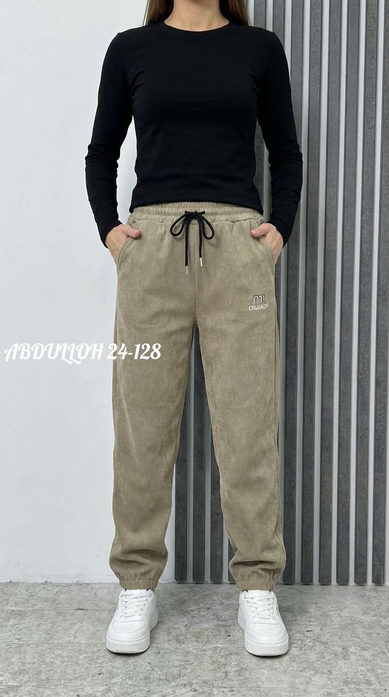 брюки джоггеры,штаны женские,женские брюки,брюки джоггеры вельветовые утепленные h&a collection,брюки штаны