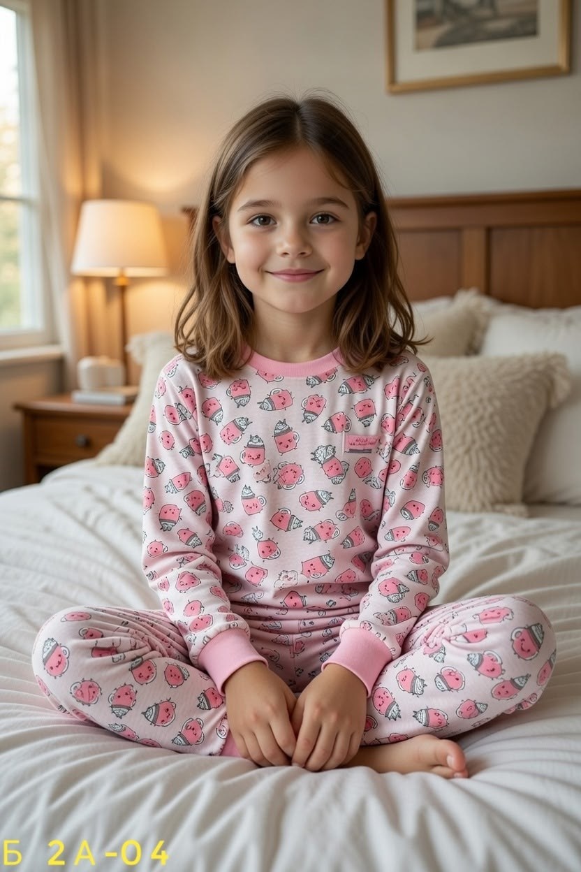 пижама для детей,пижама детская ohana kids milk серый,пижама костюм для малышей,детская пижама,девочка в пижаме