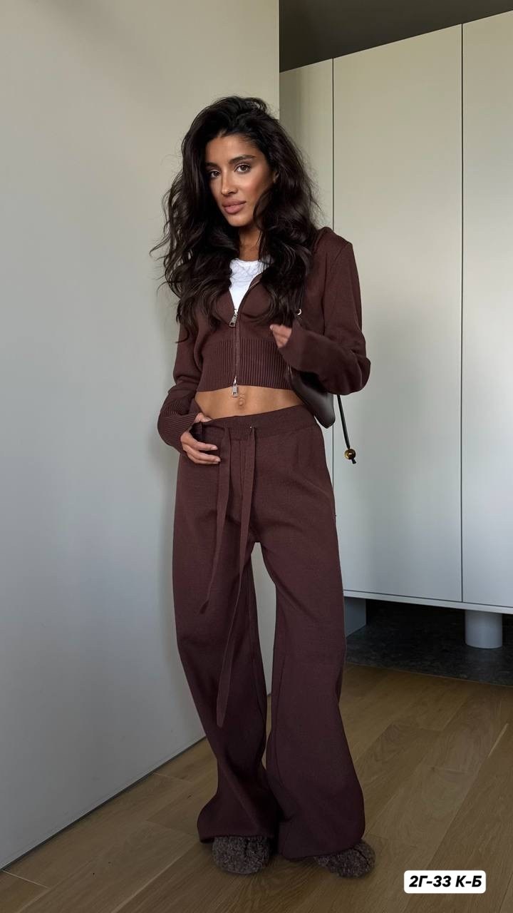 костюм вязаный трикотажный теплый с брюками jammy you,костюм трикотажный,стильные костюмы,трикотажный костюм женский,женский костюм