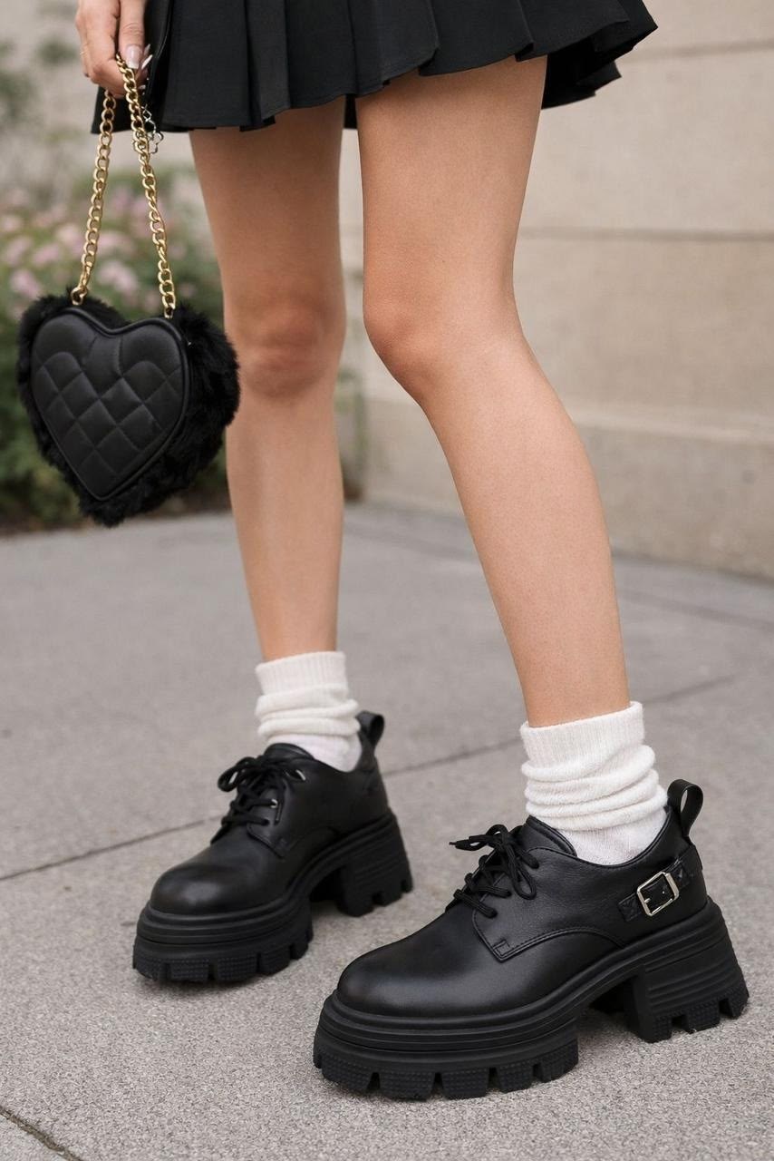 повседневные,ботинки на платформе,платформа ,туфли женские на платформе,туфли школьные на платформе