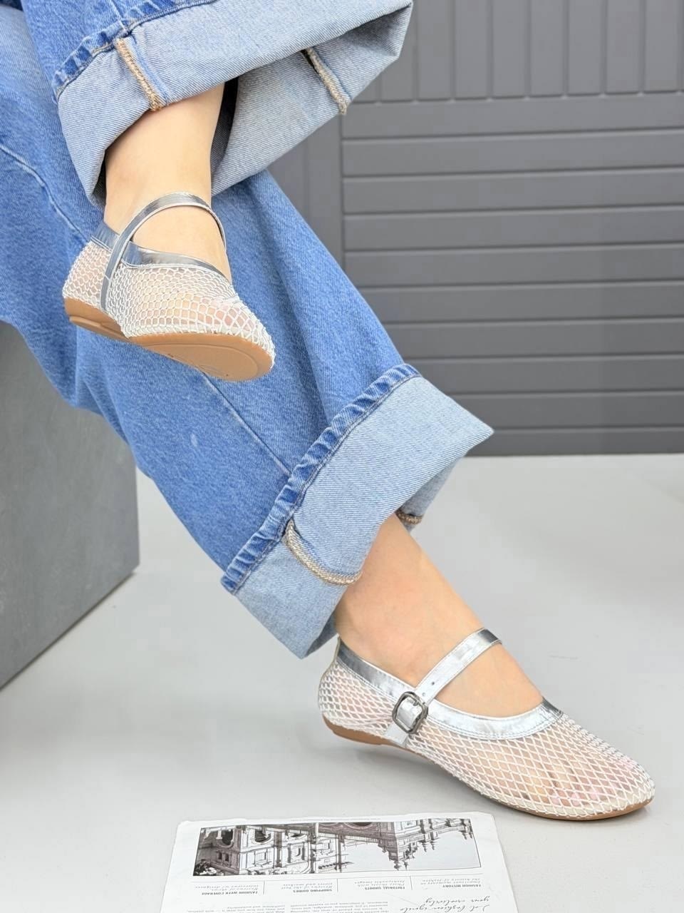 ,балетки в сетку,балетки в сеточку,балетки в сетку на ремешке valentina wang,сетчатые балетки