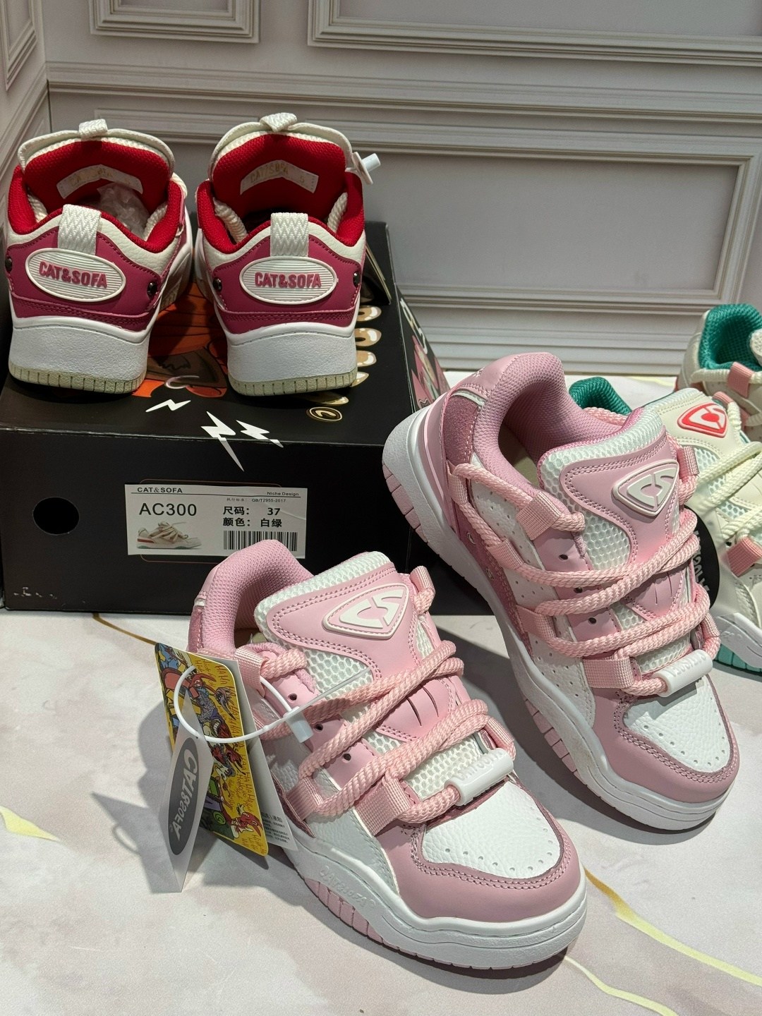 розовые кроссовки,кроссовки дутыши cat sofa розовые,женские кроссовки,дутые кроссовки,кроссовки молодежные