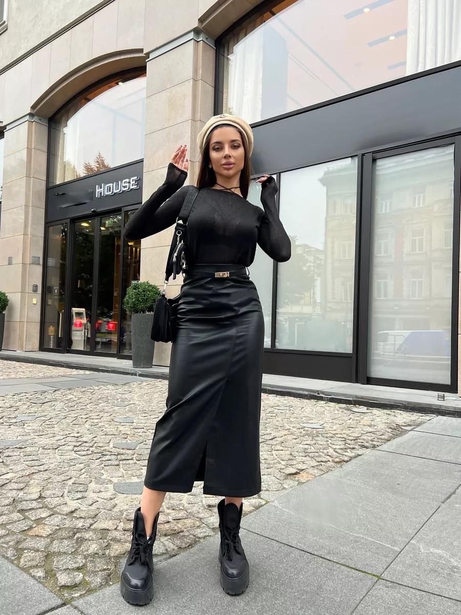 кожаная юбка длинная,кожаная юбка,кожаная юбка макси,юбка кожаная женская,юбка кожаная миди с разрезом