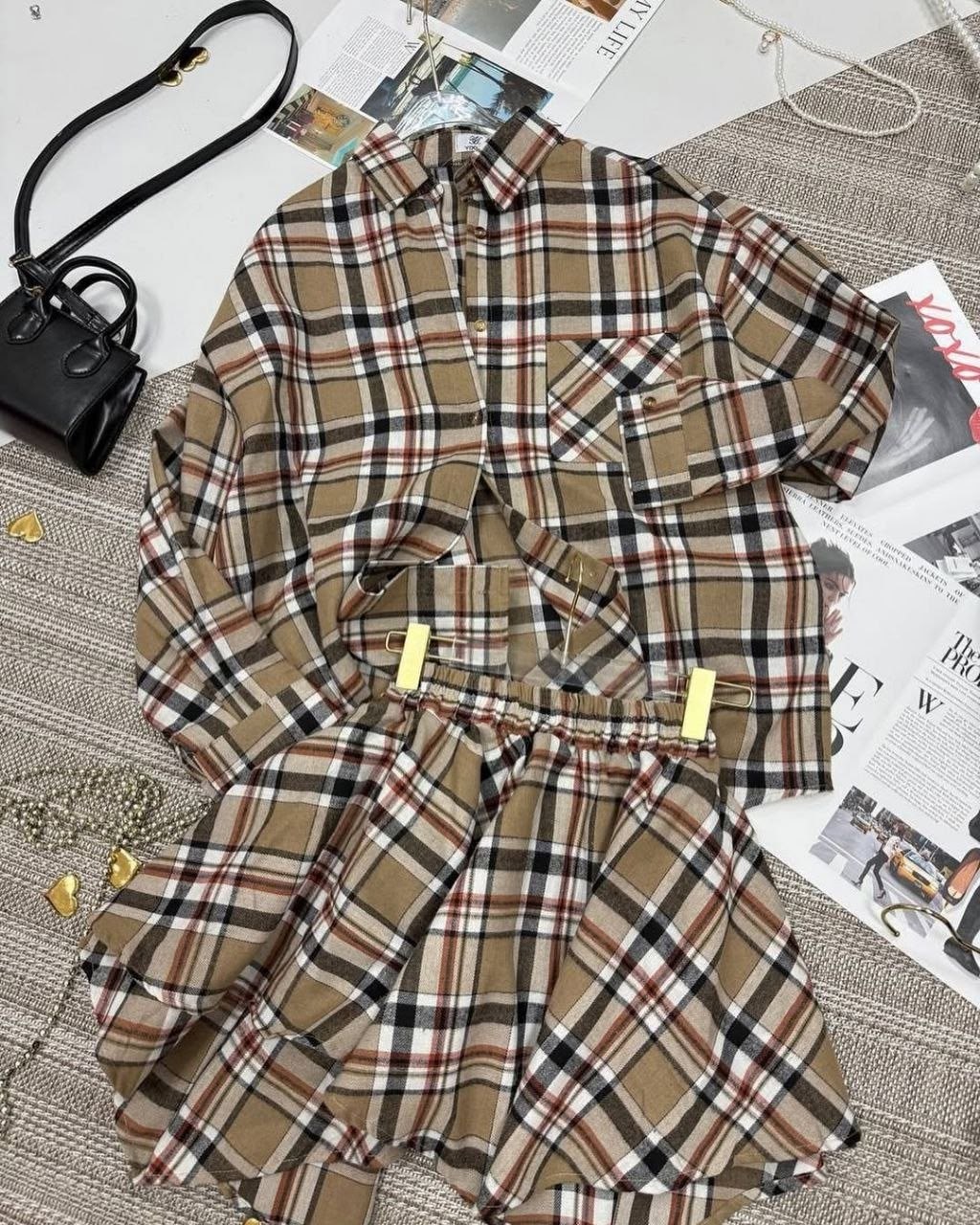 костюм с юбкой и рубашкой,костюм в клетку,рубашка с юбкой,костюм двойка с юбкой и рубашкой повседневный,костюм с юбкой в клетку