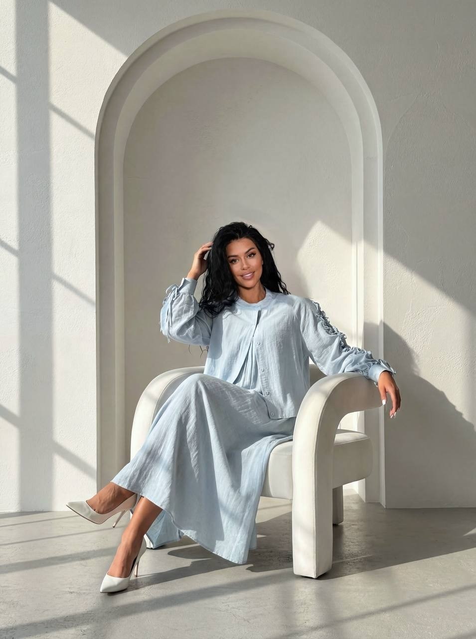 стильное платье,платье накидка,костюм,платье туника,длинное женское платье