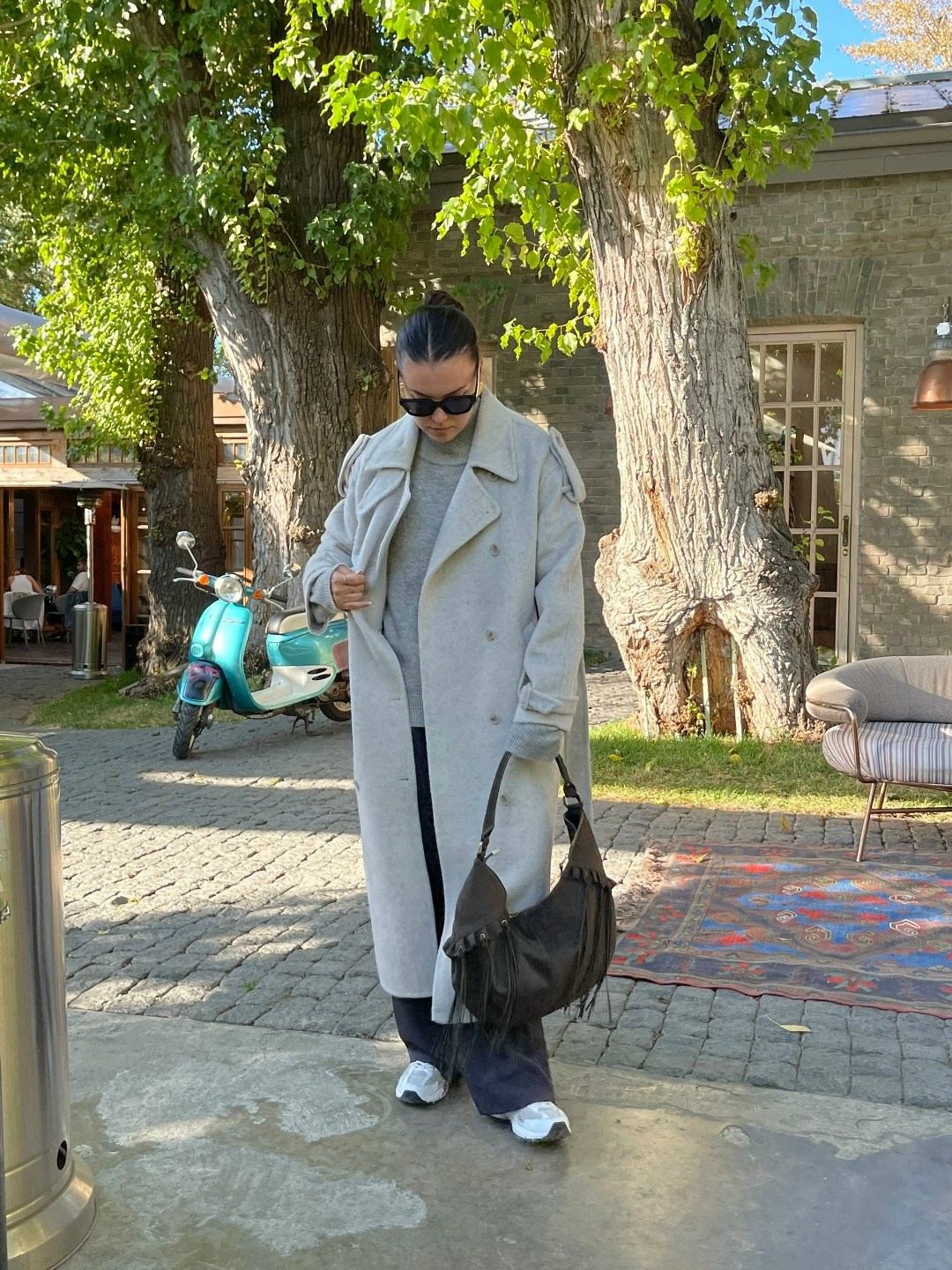 модное пальто,пальто оверсайз,теплое пальто,длинное пальто,серое пальто