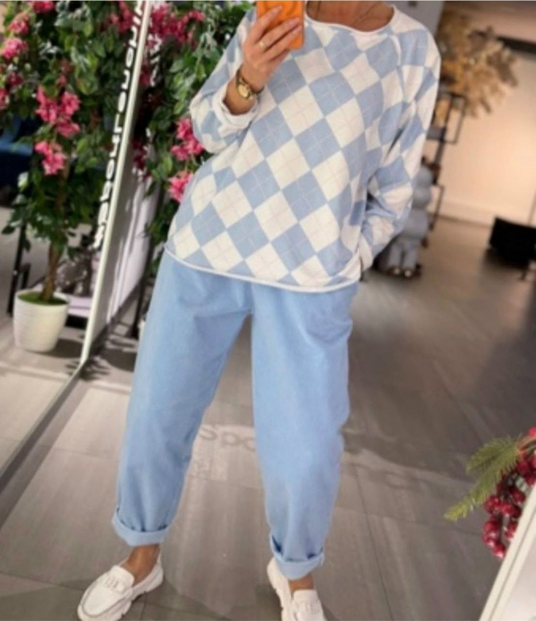 джемпер с ромбами,свитер пуловер,женская кофта,модные свитера,свитшот женская