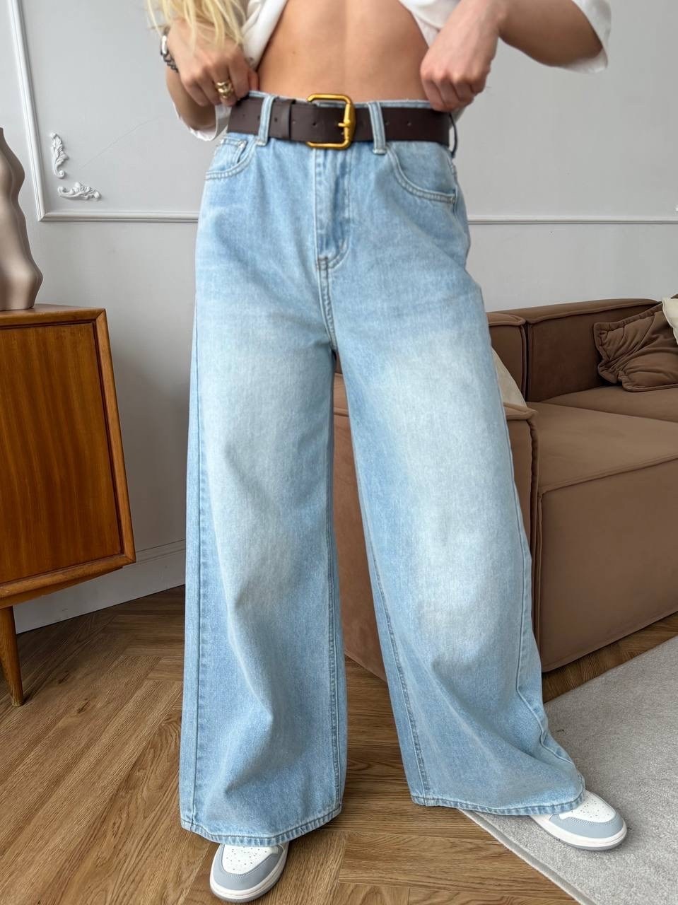 джинсы женские,широкие джинсы,джинсы широкие трубы с высокой посадкой,женские джинсы широкие,джинсы