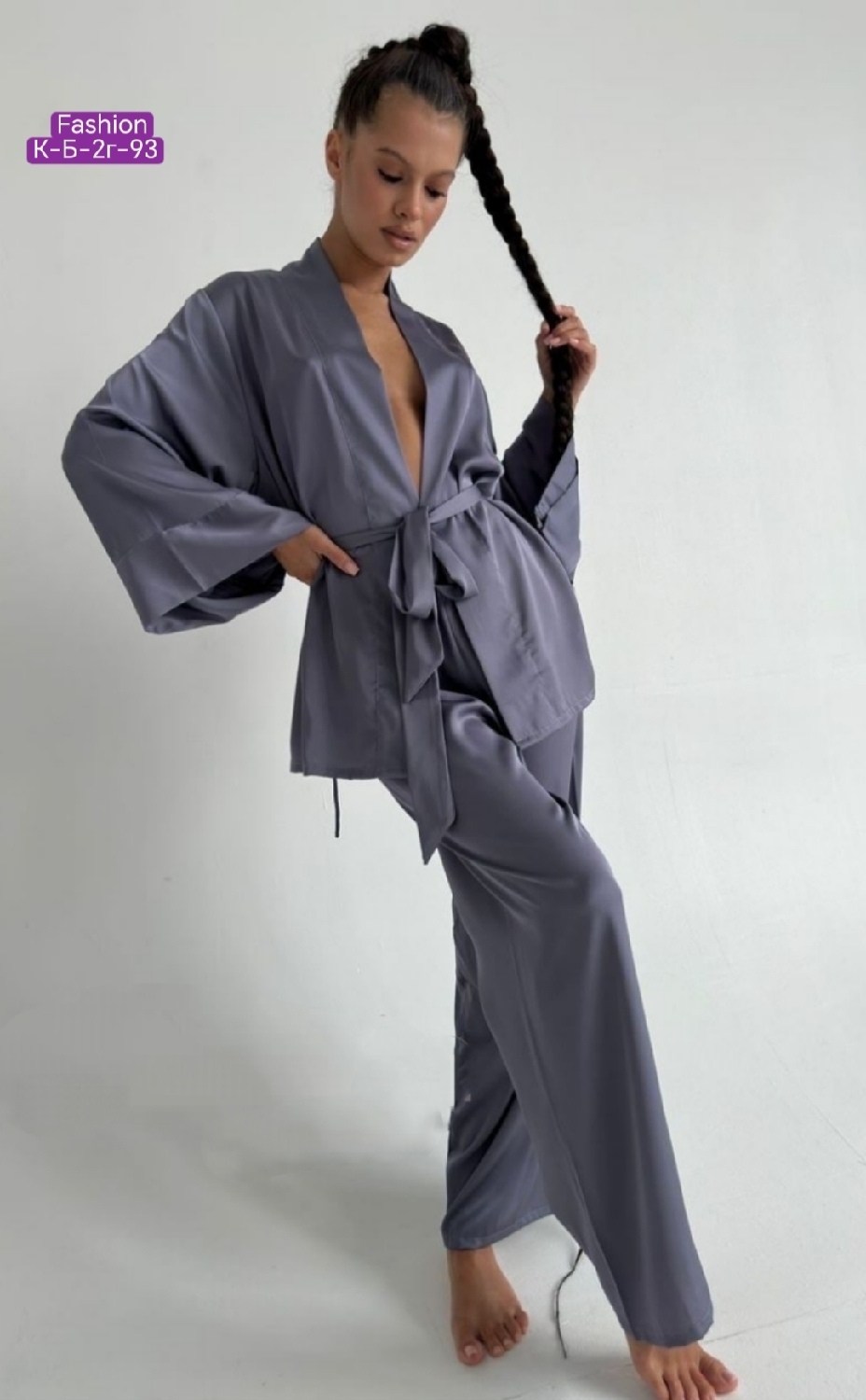 женский шелковый атласный пижамный комплект,брючный костюм,шелковый костюм в пижамном стиле,черный атласный костюм в пижамном стиле,костюм в пижамном стиле