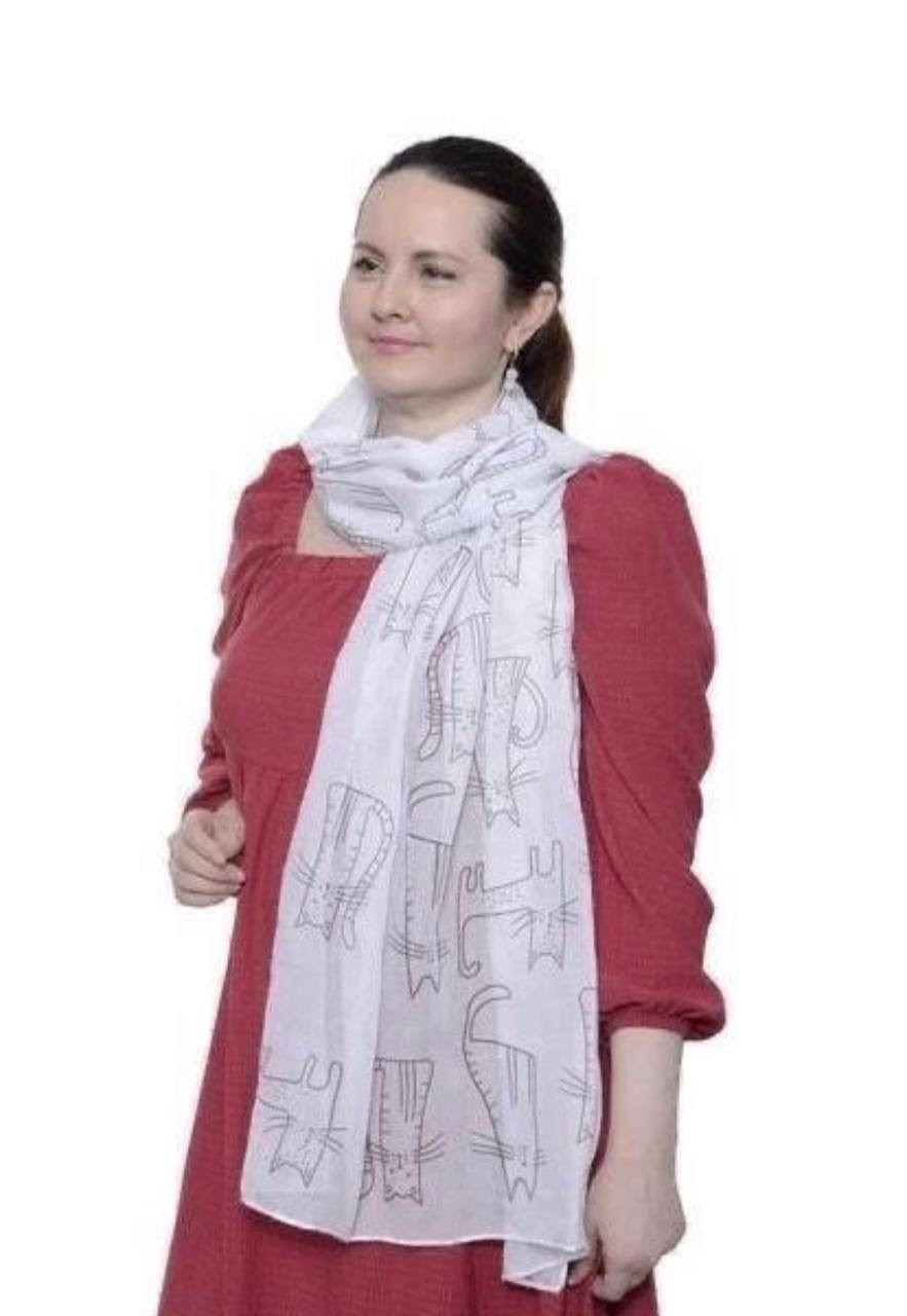 шарф для женщин,шарф женские,шарф,платок белый,платки шарф