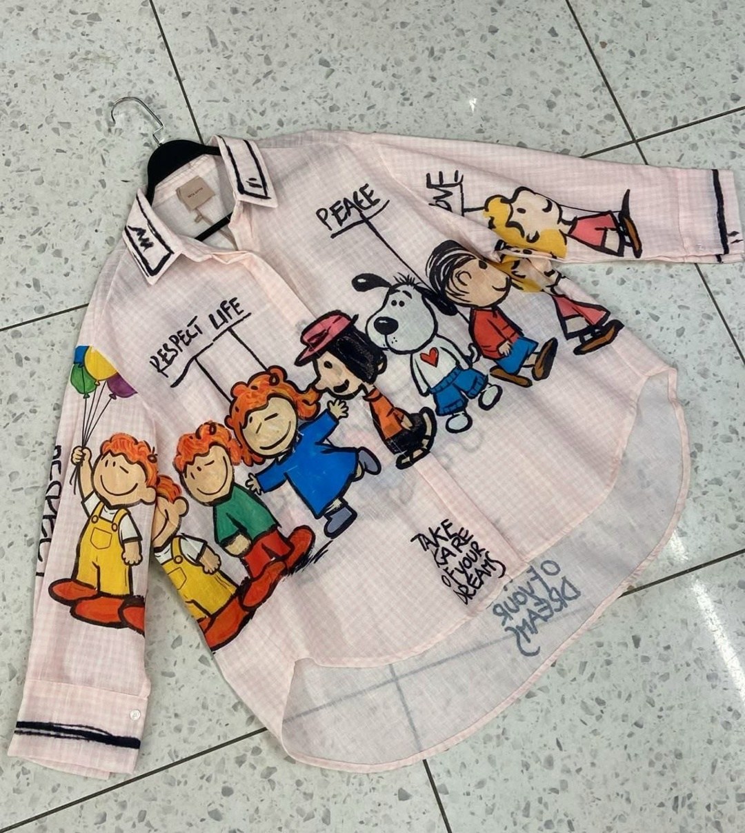 женская рубашка,рубашка в полоску с вышивкой,рубашка с вышивкой,аппликация на рубашку,рубашка в полоску женская с вышивкой