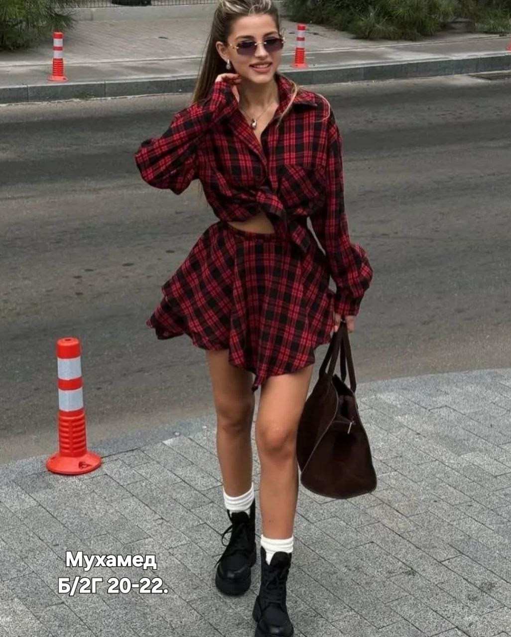 костюм в клетку с юбкой,костюм в клетку,костюм с юбкой и рубашкой,костюм с юбкой и рубашкой в клетку,женский костюм двойка в клетку