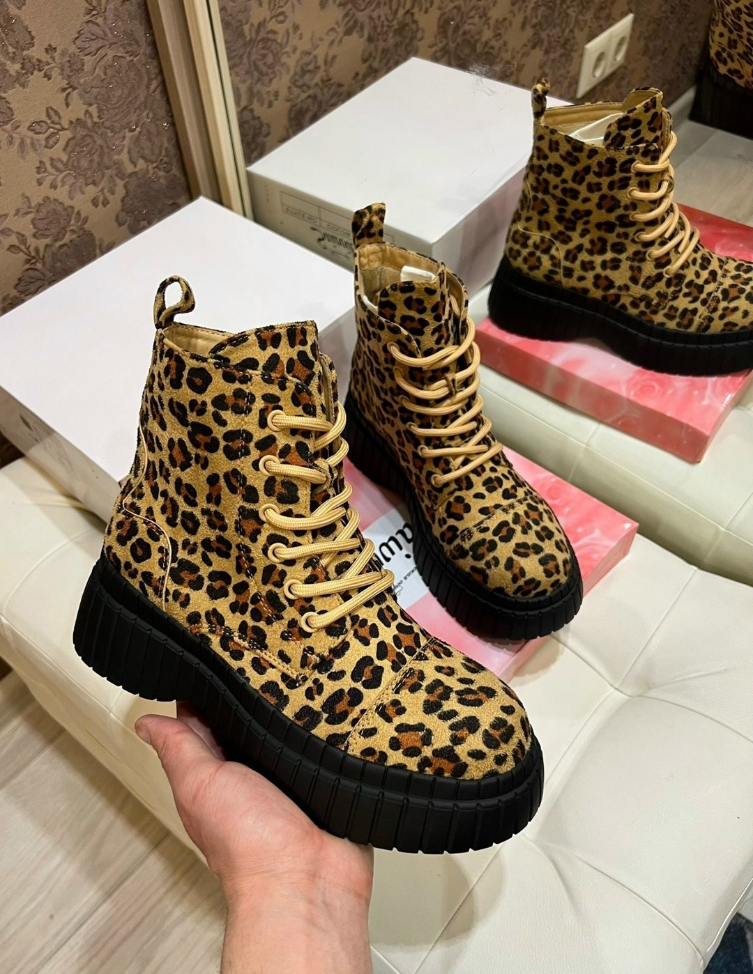 эконика леопардовые ботинки,,ботинки леопардовые,женские ботинки,леопардовые ботинки uterque