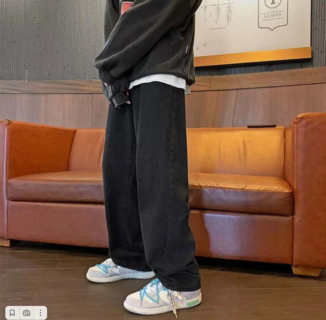 черные широкие джинсы,джинсы широкие,джинсы широкие черные r.koost 320262370,джинсы широкие черные r.koost,брюки джинсовые