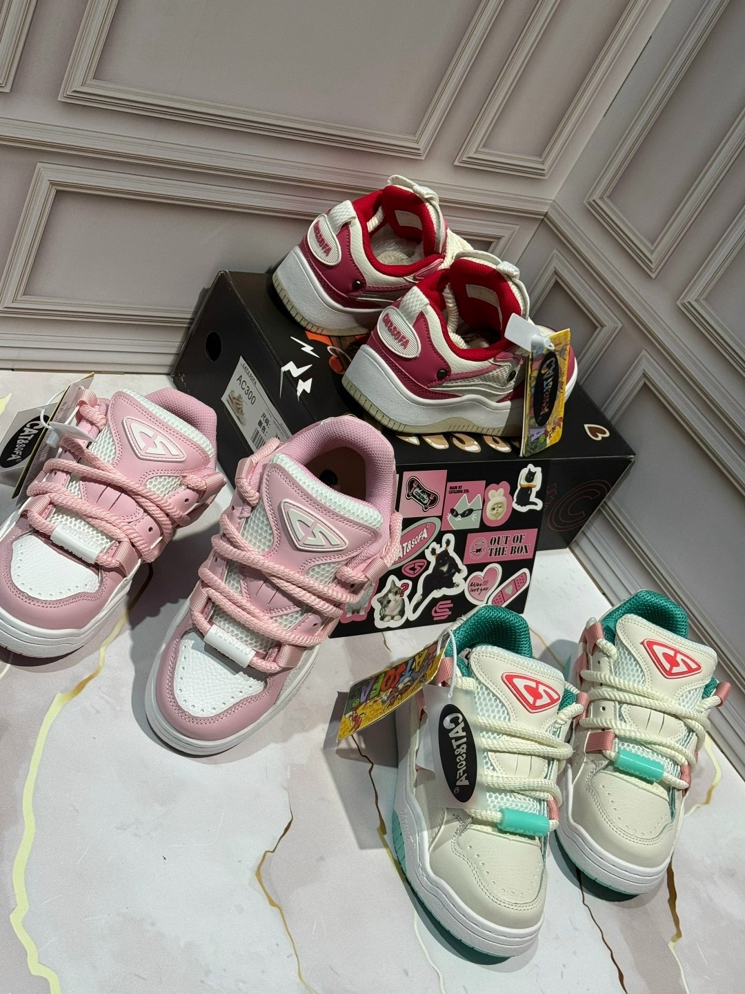 розовые кроссовки,кроссовки дутыши cat sofa розовые,женские кроссовки,дутые кроссовки,кроссовки молодежные