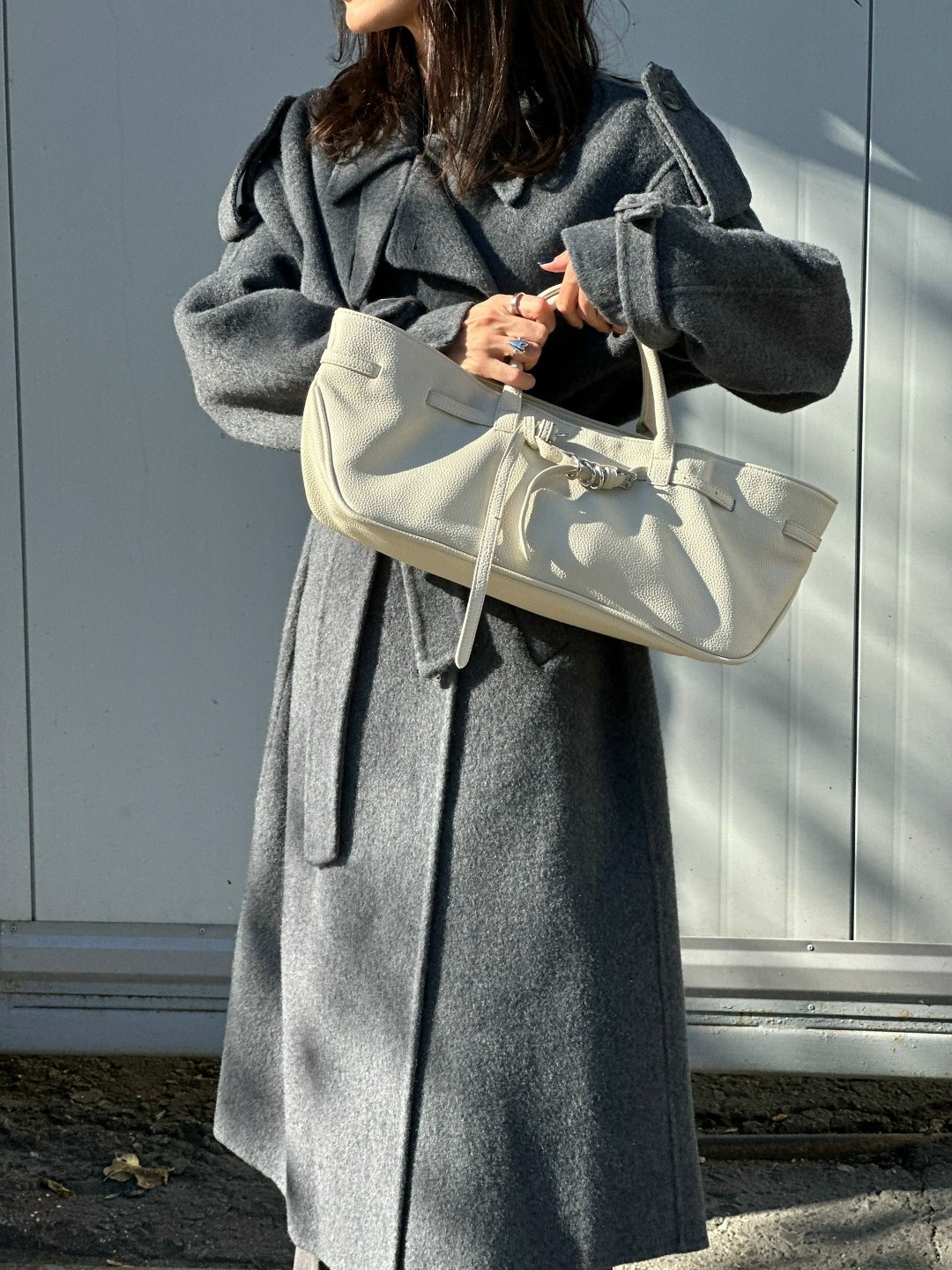 стильное пальто,серое пальто,пальто демисезонное длинное оверсайз okxana utova brand,шерстяное пальто,пальто серого цвета