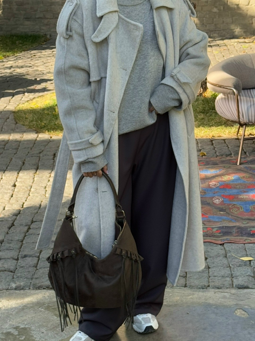 модное пальто,пальто оверсайз,теплое пальто,длинное пальто,серое пальто