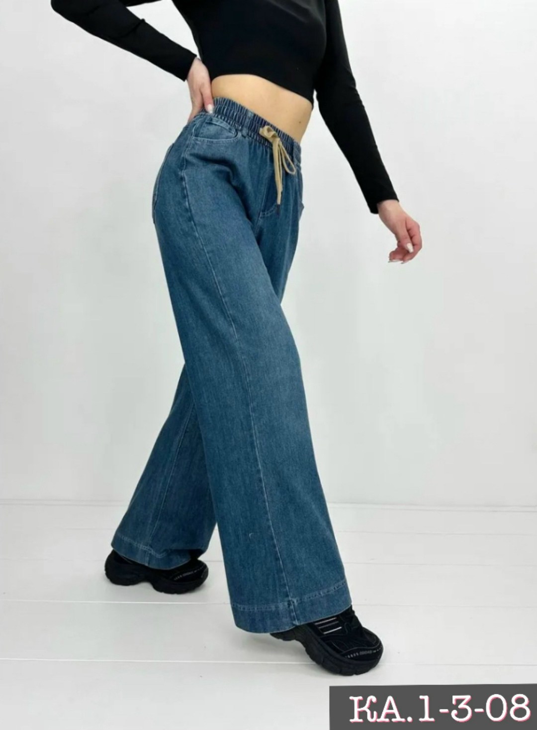 женские джинсы,джинсы джинсы,джинсы широкие на резинке клеш h&a collection,джинсы,джинсы палаццо с высокой посадкой