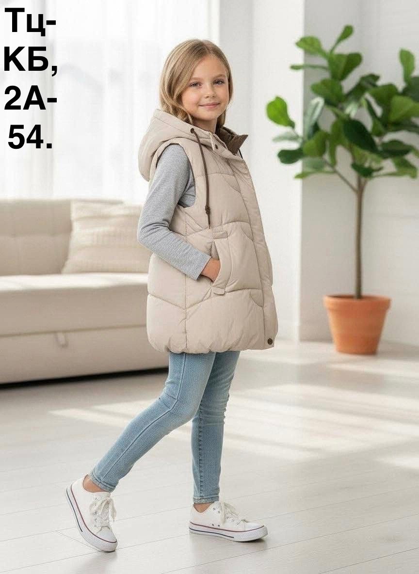 жилет детский,жилет для девочек,жилет демисезонный,жилет утепленная,жилетка утепленная демисезонная с капюшоном