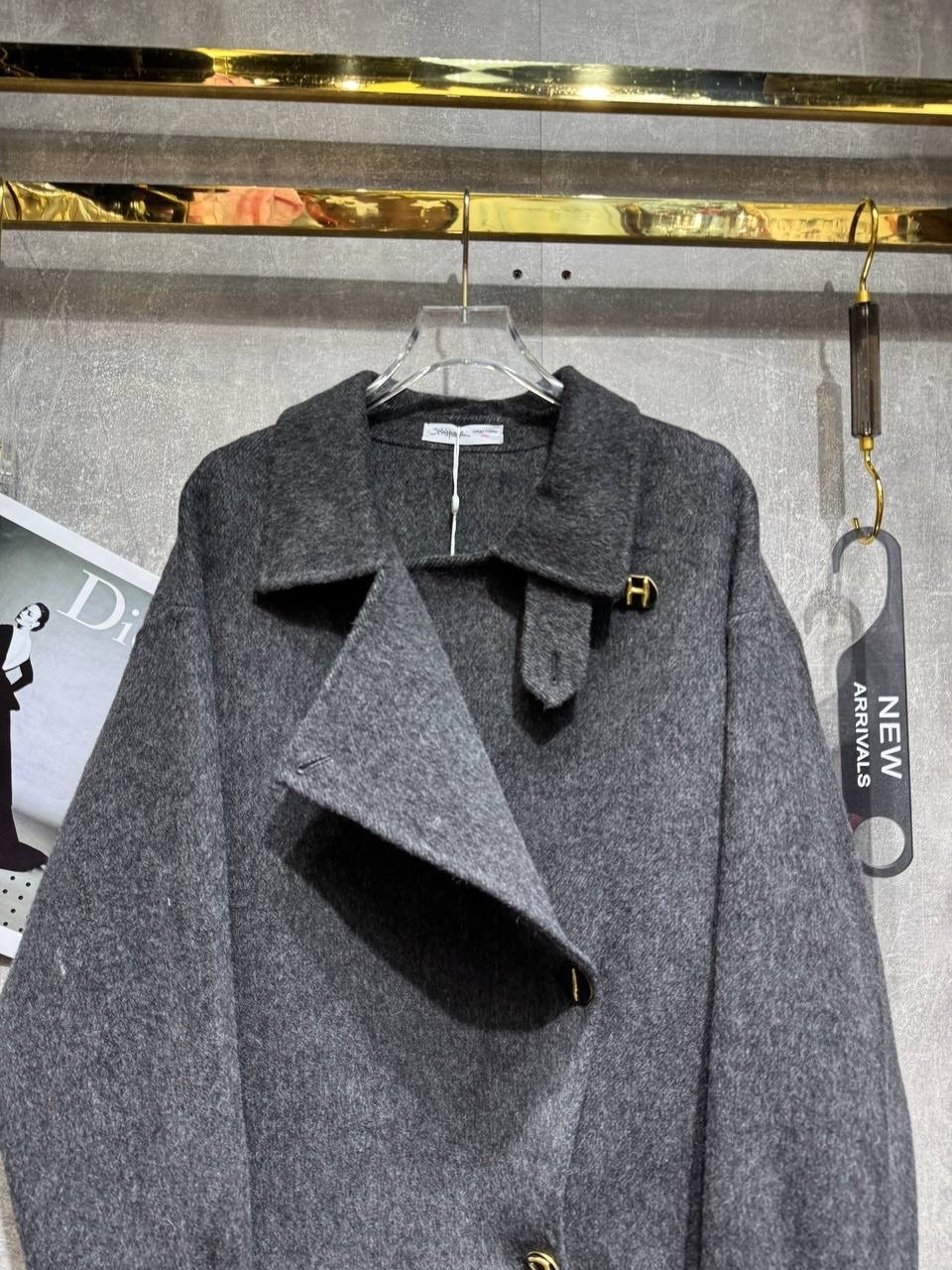 пальто косуха шерстяное демисезонное me lo 213240001,косуха шерстяная из пальтовой ткани nshe 214250455,куртка из пальтовой ткани серая,куртка из пальтовой ткани,полупальто